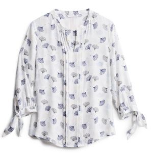 Stitch Fix Tie Sleeve Floral Blouse - 41 Hawthorn